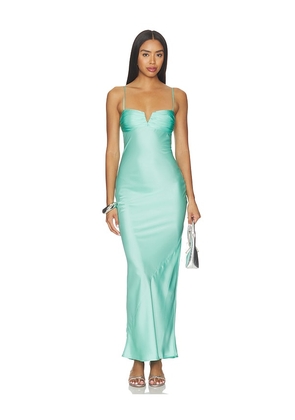 Amanda Uprichard Ira Maxi Dress in Green. Size XS. Also in S, M, L, XL.