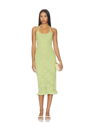 Amanda Uprichard Milena Dress in Green. Size XS. Also in S, M, L, XL.
