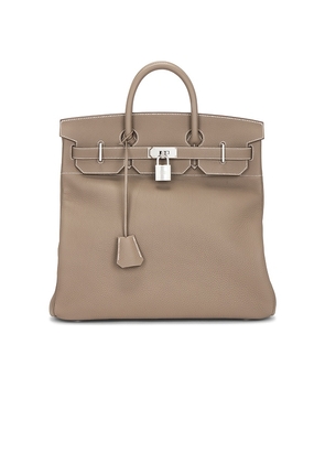 FWRD Renew Hermes Togo Haut A Courroies Birkin 40 Handbag in Tan.