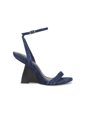 Jeffrey Campbell Terabyte Wedge Sandal in Navy. Size 6. Also in 6.5, 7, 7.5, 8, 8.5, 9, 9.5, 10.