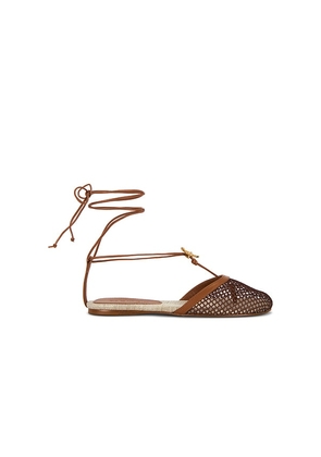 FARM Rio Sea Lace Up Mule in Brown. Size 6. Also in 6.5, 7, 7.5, 8, 8.5, 9, 9.5, 10.