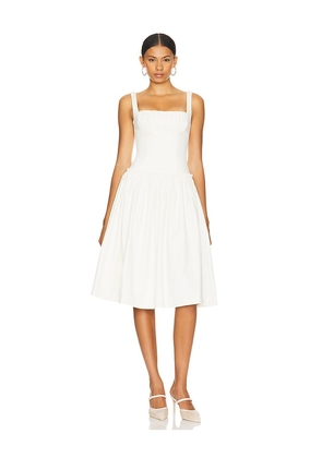 LOBA Lalia Midi Dress in Ivory. Size XS. Also in XL.