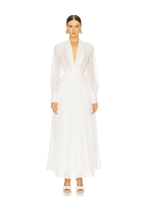 NICHOLAS Jocelyn Maxi Dress in Ivory. Size 0. Also in 2.