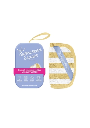 MakeUp Eraser Sunscreen Eraser in Yellow.