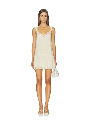 LPA Gracie Mini Dress in Ivory. Size XXS. Also in XS, S, M, L, XL.