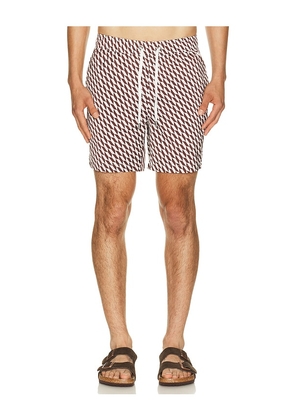onia Charles 7 Swim Trunk in Multi. Size S. Also in M, L, XL/1X.