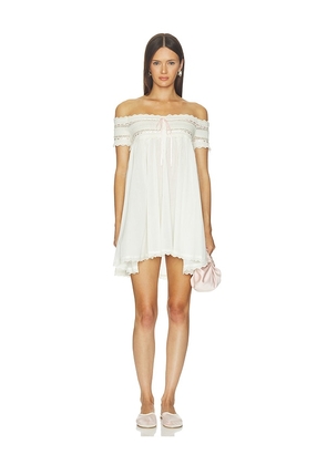 LPA Cassia Mini Dress in Cream. Size XXS. Also in XS, S.