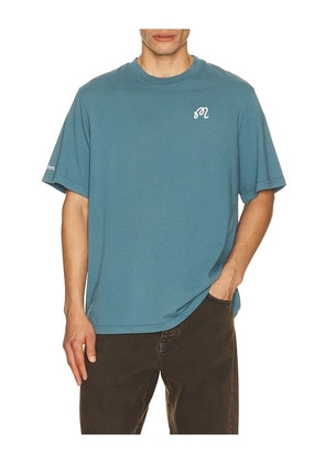 Malbon Bermuda Tee in Blue. Size S. Also in M, L, XL/1X.