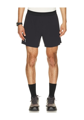 On 5 Performance Shorts in Black. Size S. Also in XS, M, L, XL/1X, XXL/2X.