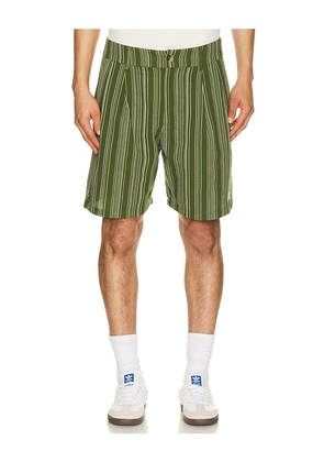 Malbon Arena Short in Green. Size 30. Also in 31, 32, 33, 34, 36.