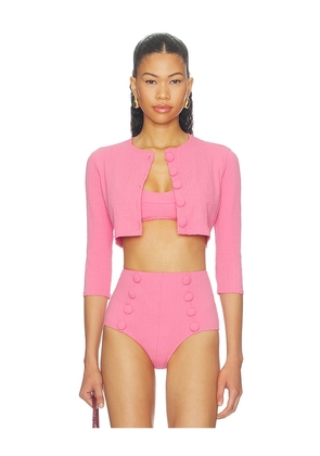 Lisa Marie Fernandez Cardigan in Pink. Size XS. Also in S, M, L.