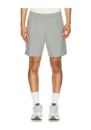 On 7 Core Shorts in Grey. Size XS. Also in S, M, L, XL/1X, XXL/2X.