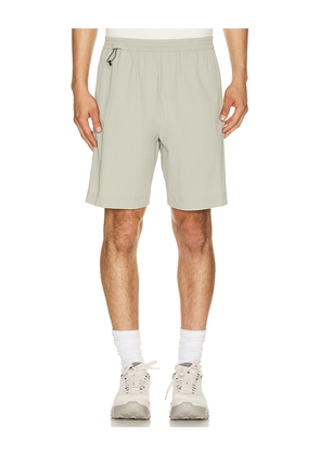 On Courtside Shorts Eaze in Tan. Size XS. Also in S, M, L, XL/1X, XXL/2X.