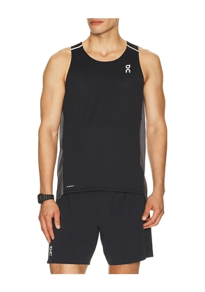 On Performance Tank in Black. Size XS. Also in S, M, L, XL/1X, XXL/2X.