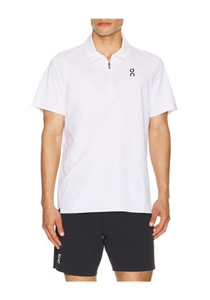 On Court Polo in White. Size XS. Also in S, M, L, XL/1X, XXL/2X.