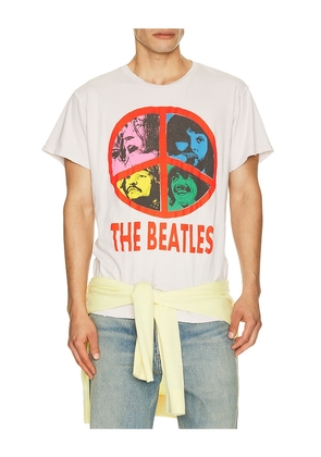 Madeworn Beatles Tee in White. Size S. Also in M, L, XL/1X.