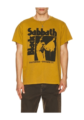 Madeworn Black Sabbath Tee in Yellow. Size M. Also in L, XL/1X.
