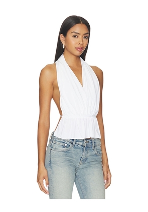 MORE TO COME Allura Halter Top in Ivory. Size XXS. Also in XS, S, M, L, XL.