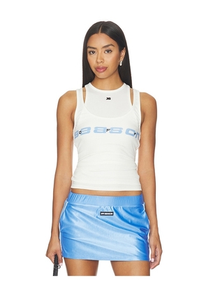Off Season Layered Tank Top in White. Size XS. Also in S, M, L.
