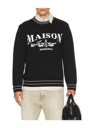 MM6 Maison Margiela Crewneck in Black. Size S. Also in XL/1X.