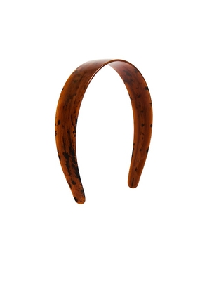LELET NY Bleeker Headband in Chocolate.