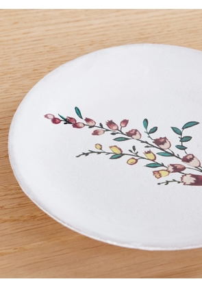 Astier De Villatte - Elliot's Blueberry Ceramic Plate - White - One size