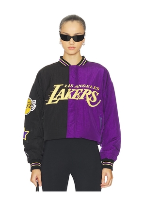 Terez x REVOLVE Lakers Multi Logo Bomber in Black. Size S. Also in L, M, XL.