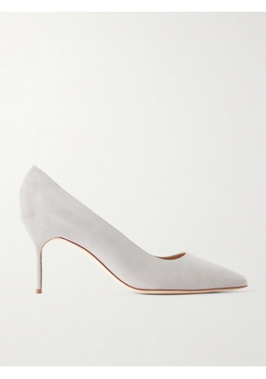 Manolo Blahnik - Bb 70 Suede Pumps - Gray - IT35,IT36,IT36.5,IT37,IT37.5,IT38,IT38.5,IT39,IT39.5,IT40,IT40.5,IT41,IT41.5,IT42