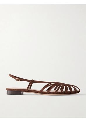 Loeffler Randall - Devon Moiré Slingback Flats - Brown - US5,US6,US6.5,US7,US7.5,US8,US8.5,US9,US9.5,US10,US10.5,US11,US12