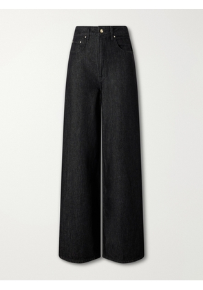 OSSOU - The Slick High-rise Wide-leg Jeans - Gray - 24,25,26,27,28,29,30,31