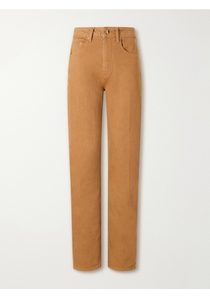 OSSOU - Noon High-rise Straight-leg Jeans - Brown - 24,25,26,27,28,29,30,31