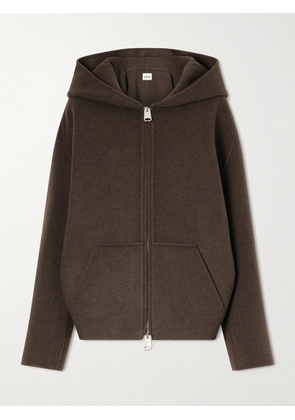 KHAITE - Dolem Hooded Wool Zip-up Jacket - Green - x small,small,medium,large,x large
