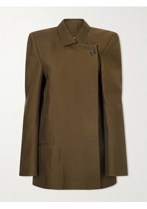 KHAITE - Armair Wool And Silk-blend Blazer - Green - US0,US2,US4,US6,US8