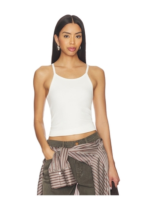 SLVRLAKE Fitted Rib Tank Top in White. Size XS. Also in S, M, L.