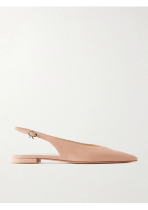 Gianvito Rossi - Robbie Suede Slingback Ballet Flats - Neutrals - IT35,IT36,IT36.5,IT37,IT37.5,IT38,IT38.5,IT39,IT39.5,IT40,IT40.5,IT41,IT41.5,IT42