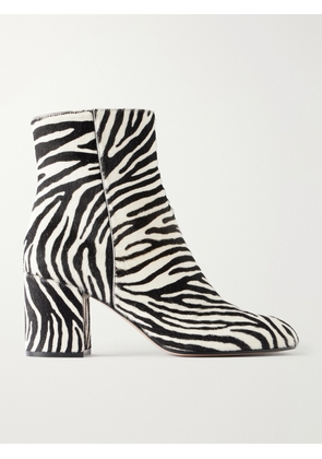 Gianvito Rossi - Joelle Pony 70 Zebra-print Calf Hair Boots - Animal Print - IT36,IT36.5,IT37,IT37.5,IT38,IT38.5,IT39,IT39.5,IT40,IT40.5,IT41,IT41.5,IT42