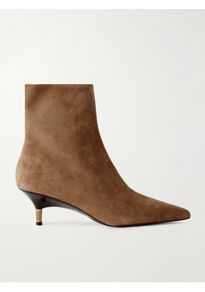 KHAITE - Bella Suede Ankle Boots - Neutrals - IT36,IT37,IT38,IT39,IT40,IT41,IT42