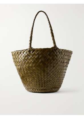 Dragon Diffusion - Egola Woven Leather Tote - Green - One size