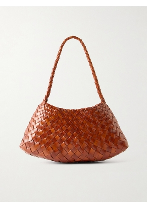 Dragon Diffusion - Rosanna Mini Woven Leather Shoulder Bag - Brown - One size