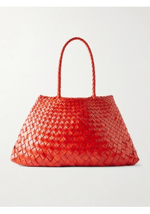Dragon Diffusion - Santa Croce Woven Leather Tote - Red - One size