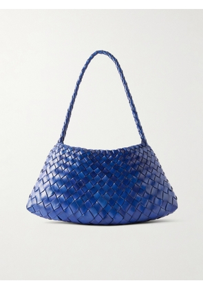 Dragon Diffusion - Rosanna Mini Woven Leather Shoulder Bag - Blue - One size