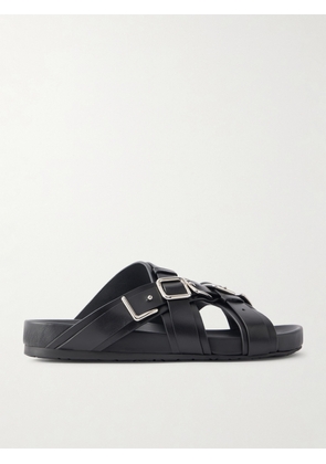 LOEWE - Type Fussbett Embellished Leather Sandal - Black - FR35,FR36,FR37,FR38,FR39,FR40,FR41,FR42