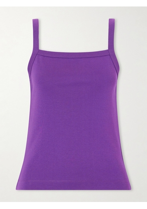 FLORE FLORE - May Organic Cotton-jersey Tank - Purple - x small,small,medium,large,x large