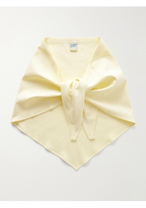 FLORE FLORE - Flore Organic Cotton-jersey Scarf - Yellow - One size