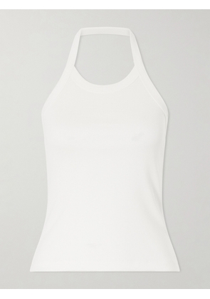 FLORE FLORE - Angie Organic Cotton-jersey Halterneck Tank - White - x small,small,medium,large,x large