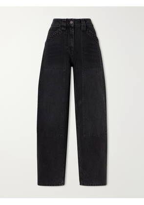 Co - Paneled High-rise Wide-leg Balloon Jeans - Black - 24,25,26,27,28,29,30,31