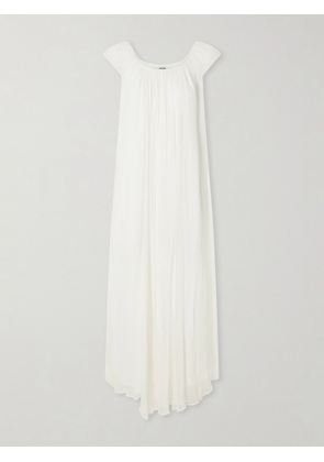 STAUD - Leda Chiffon Maxi Dress - Neutrals - x small,small,medium,large