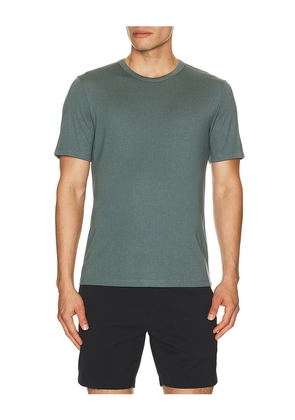Theory Essential Tee in Teal. Size M. Also in S, L, XL/1X, XXL/2X.