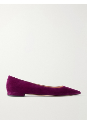 Gianvito Rossi - Gianvito Suede Ballet Flats - Purple - IT36,IT36.5,IT37,IT37.5,IT38,IT38.5,IT39,IT39.5,IT40,IT40.5,IT41,IT41.5,IT42