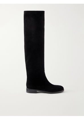 Gianvito Rossi - Zayne 20 Suede Over-the-knee Boots - Black - IT36,IT36.5,IT37,IT37.5,IT38,IT38.5,IT39,IT39.5,IT40,IT40.5,IT41,IT41.5,IT42